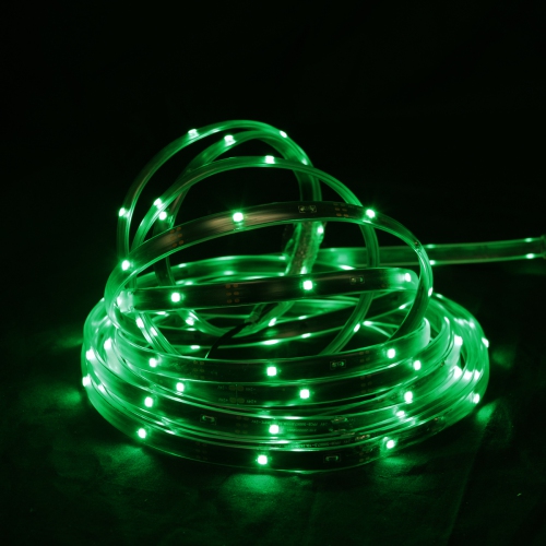CC CHRISTMAS DECOR  18' Led Outdoor Christmas Linear Tape Lighting - Black Finish In Green Love them