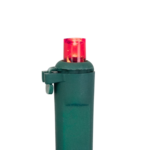 50 Multi-Color LED Wide Angle Christmas Lights - 16.25 ft Green Wire