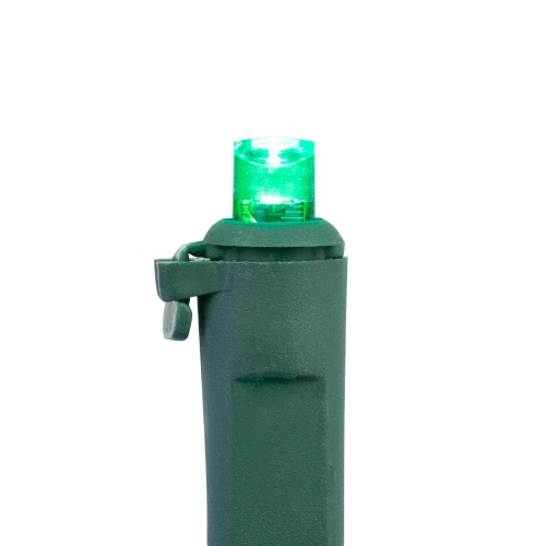 50 Multi-Color LED Wide Angle Christmas Lights - 16.25 ft Green Wire