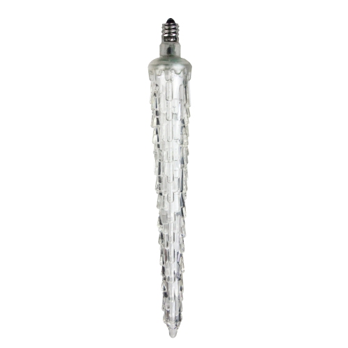 HUB  7" Commercial Cool Steady Burning Led Icicle Christmas Light Bulb In White I love the dripping icicle lights