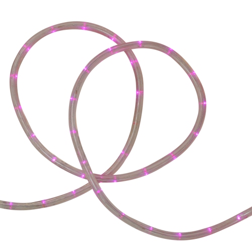 Pink LED Outdoor Christmas Rope Lights - 18 ft