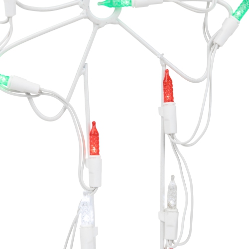 12" Battery Operated LED Candy Cane Christmas Window Silhouette Decoration