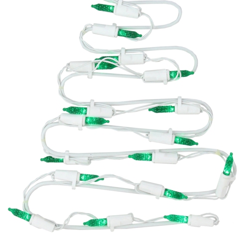 12.5" LED Lighted White Battery Operated Christmas Tree Window Silhouette Decoration