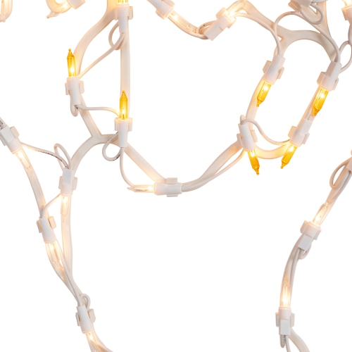 15" Lighted Ghost Halloween Double Sided Window Silhouette Decoration