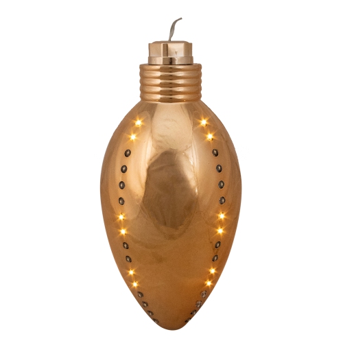 HOFERT  64 Led Ornament Christmas Light - 10" Clear Wire In Gold