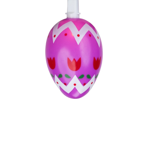 10-Count Pastel Multi-Color Easter Egg String Light Set, 7.25ft White Wire