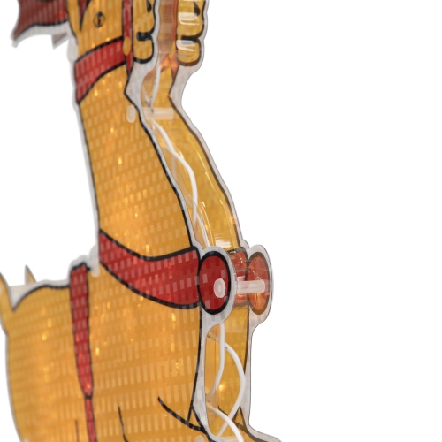 18" Lighted Brown Reindeer Christmas Window Silhouette Decoration