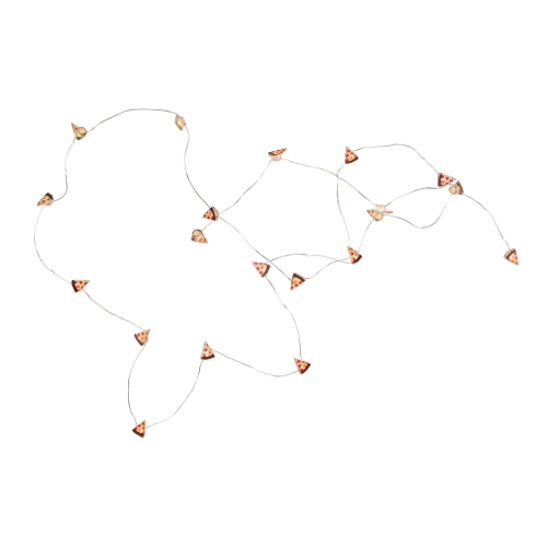 10-Count LED Pizza Fairy Lights - Warm White