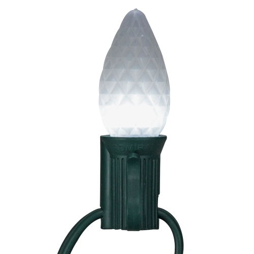 NORTHLIGHT  25-Count Faceted Led C7 Pure Christmas Replacement Bulbs In White