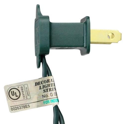 25-Count Blue C9 Christmas Light Set, 24ft Green Wire