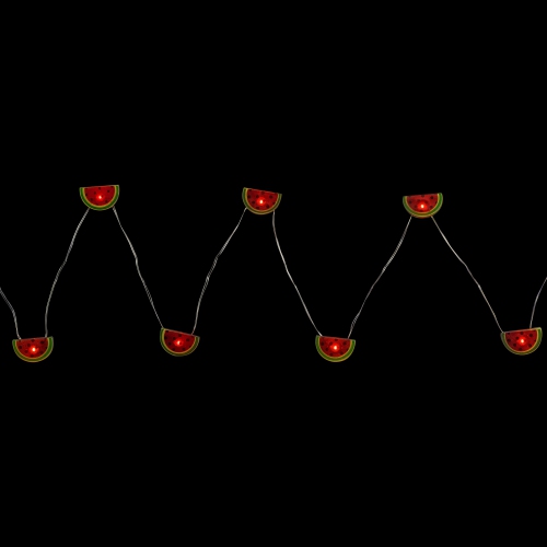 10-Count LED Watermelon Fairy Lights - Warm White