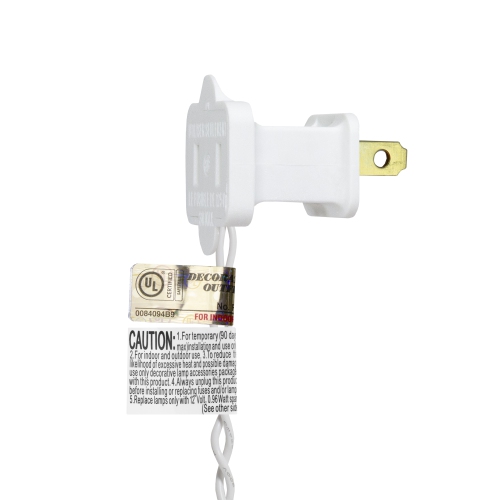 25 lumières de Noël multicolores à DEL C9, fil blanc, 16 pi