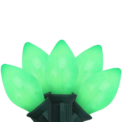 NORTHLIGHT  25-Count Opaque C7 Christmas Light Set - 24Ft Wire In Green I recieved my opaque lights early enough to be ready for St Oatricks day and at such a great price