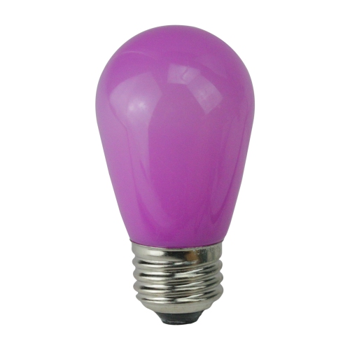NORTHLIGHT  Pack Of 25 Opaque Led S14 Christmas Replacement Bulbs In Purple 
