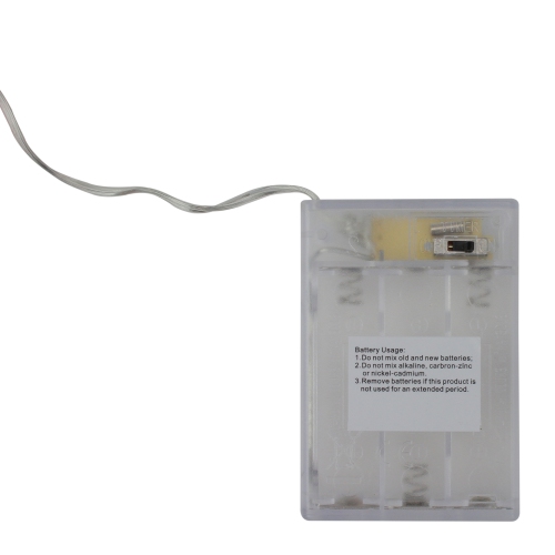 20 Battery Operated Orange Pumpkin Fairy Halloween Lights - 8 ft Clear Wire