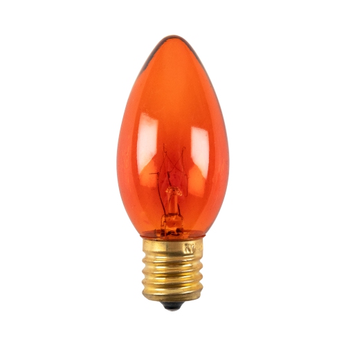 Pack of 25 Incandescent C9 Orange Christmas Replacement Bulbs