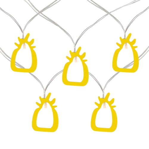 10-Count LED Pineapple Fairy Lights - Warm White