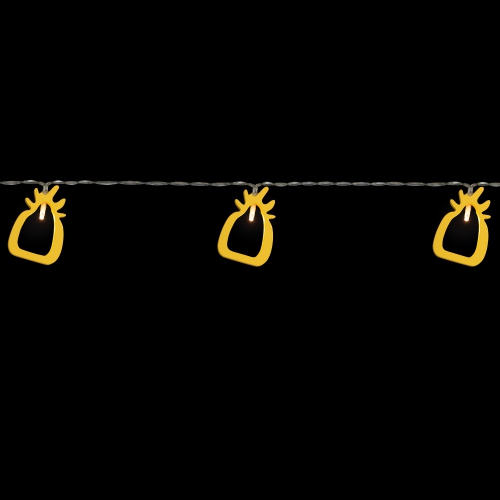 10-Count LED Pineapple Fairy Lights - Warm White
