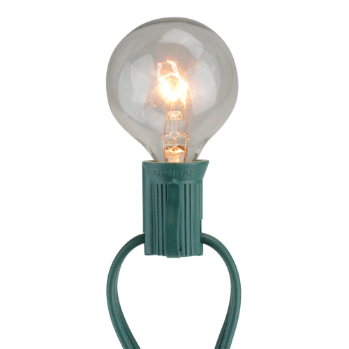 Pack of 4 Transparent Clear G40 Globe Christmas Replacement Light Bulbs