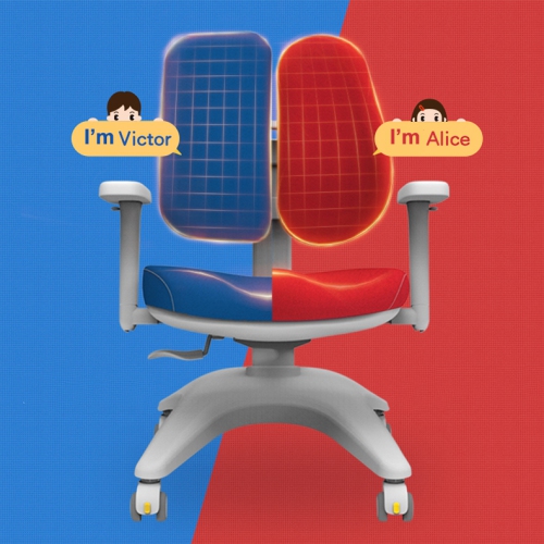 Best4kids Ergonomic Kids Child's Desk Task Chairs Adjustable Height--Blue Color