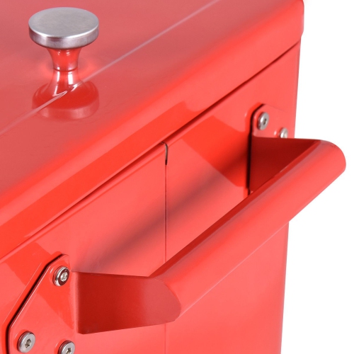 80 Quart Outdoor Patio Rolling Steel Construction Cooler