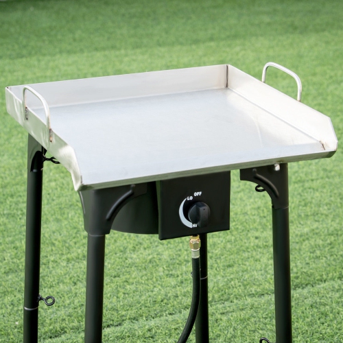 100 000-BTU Portable Propane Outdoor Camp Stove w/ Adjustable Legs