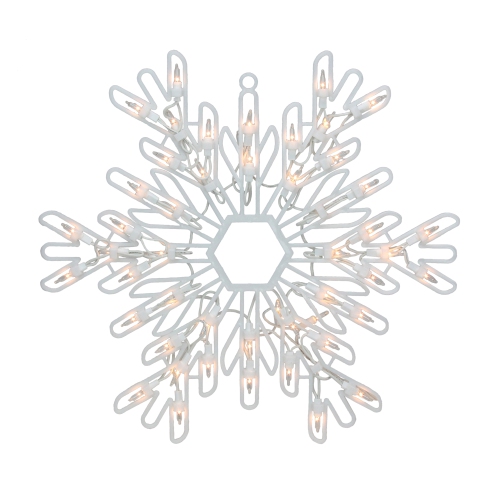 NORTHLIGHT  15.25" Lighted Snowflake Christmas Window Silhouette Decor