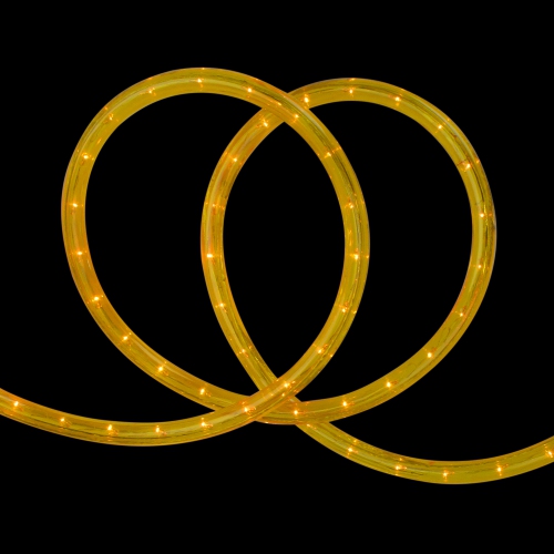 Gold Incandescent Outdoor Christmas Rope Lights - 18 ft