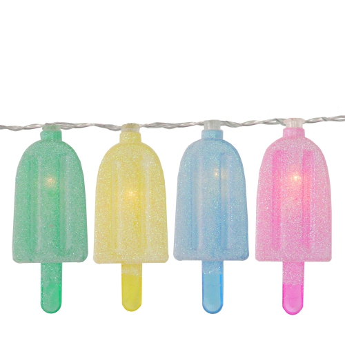 NORTHLIGHT  10 Count Led Pastel Ice Pop String Lights
