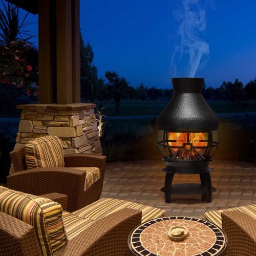 Patio Wood Burning Chimenea Fireplace