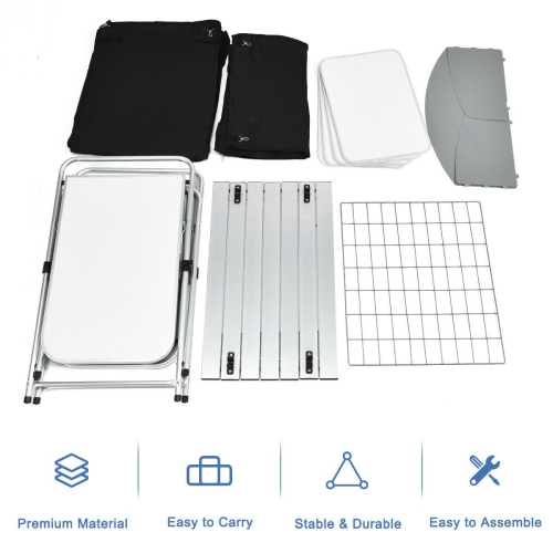 Folding Camping Table with Storage Organizer