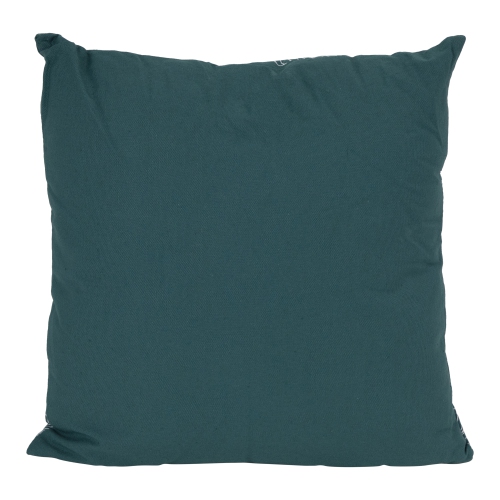 18" Teal Green Tropical Leaf Square Throw Pillow