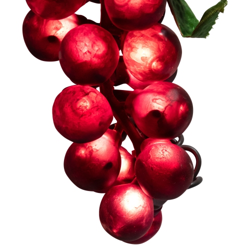 5-Count Red and Green Grape Cluster String Light Set, 8ft Brown Wire