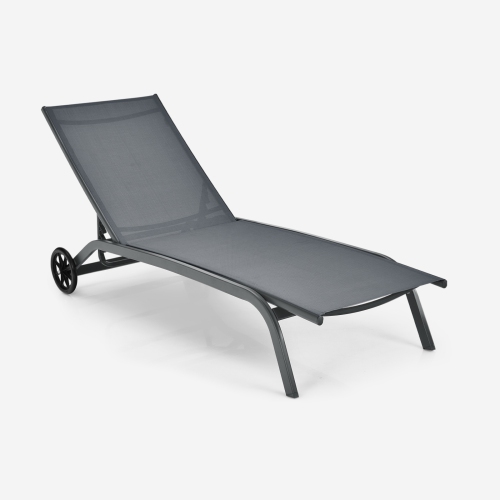 Costway 2PCS Outdoor Adjustable Chaise Lounge Patio 6-Position Recliner Wheels