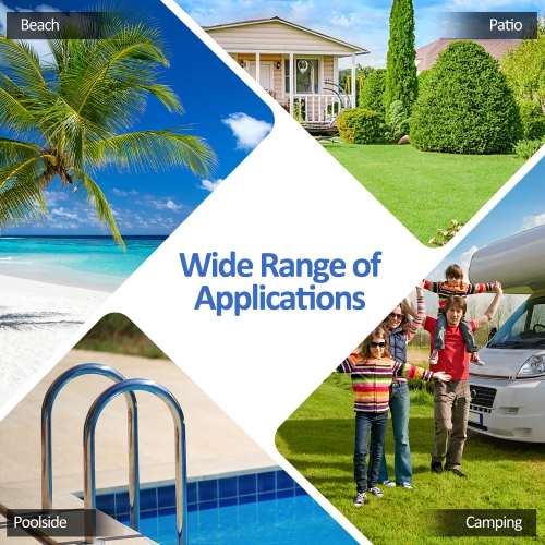 Costway Folding Lounge Chaise 16" High Recline Chair W/Adjustable Backrest and Footrest