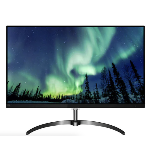 Refurbished - Philips 276E8VJSB E-line 27" 4K UHD 60Hz 5ms GTG IPS Monitor, Nano Bezels, HDMI, DisplayPort, 60hz, 5ms, Black/Gunmetal - Certified