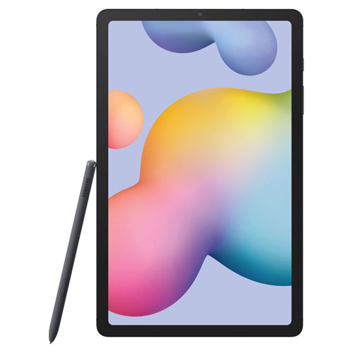 Tablette Galaxy Tab S6 Lite 10,4 po 128 Go Android 12 de Samsung à processeur octocoeur Snapdragon 720G - Gris