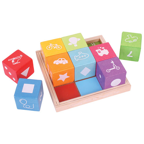 Bigjigs Toys Wooden First Picture Blocks