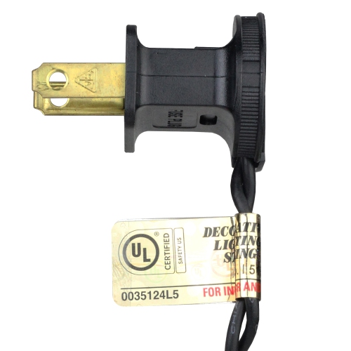 100-Count Clear Mini Christmas String Light Set - 20.25ft Black Wire