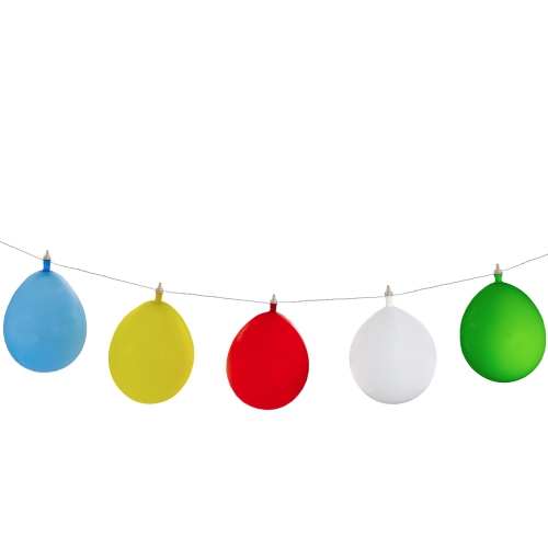 10-Count Multi-Color LED Inflatable Balloon String Lights