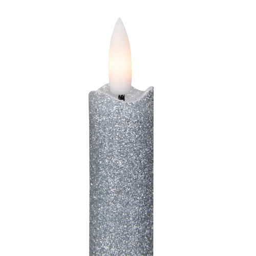 Ensemble de 2 bougies de Noël scintillantes à DEL sans flamme, 11 po