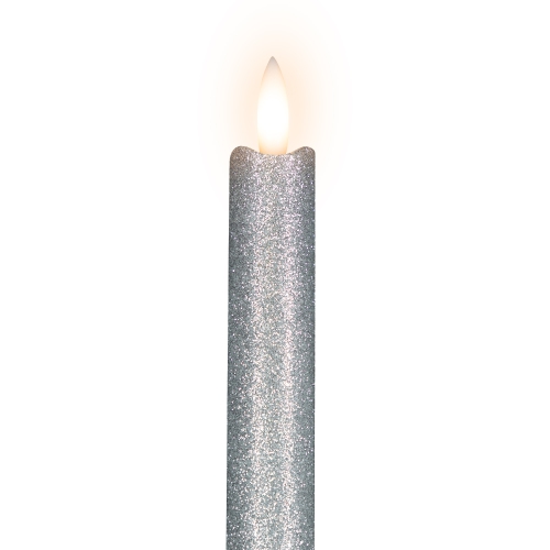 Ensemble de 2 bougies de Noël scintillantes à DEL sans flamme, 11 po