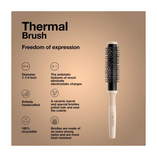 Elchim Thermal Round Hair Brush, 1.25"