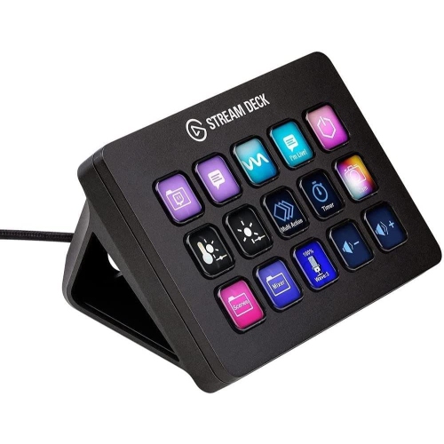 Stream Deck d’Elgato : interface de contrôle tactile, 15 touches ACL personnalisables, actions rapides dans les applications - Boîte ouverte