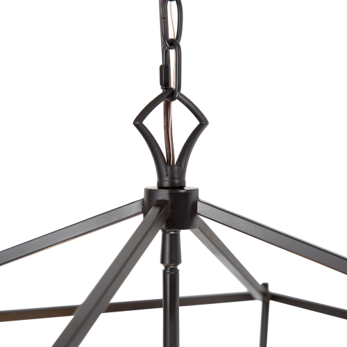 Modern 4-Light Minimal Candelabra Chandelier
