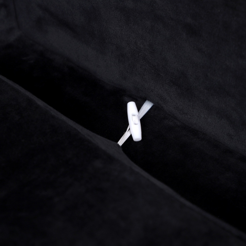 PawHut Pet Sofa Dog Couch Chaise Lounge Pet Bed with Storage Function Small Sized Dog Various Cat Sponge Cushioned Bed Lounge, Black