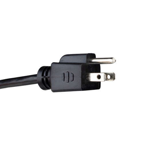 20' Black 3-Prong Outdoor Extension Power Cord