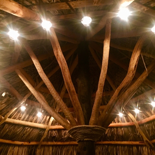 10-Count Black Caged Fisherman Lantern Patio String Light Set, 9' Black Wire