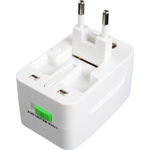 SuperGooDeal All in One Universal AC Plug Converter Wall Charger Power Adapter interchange AU UK EU Plug