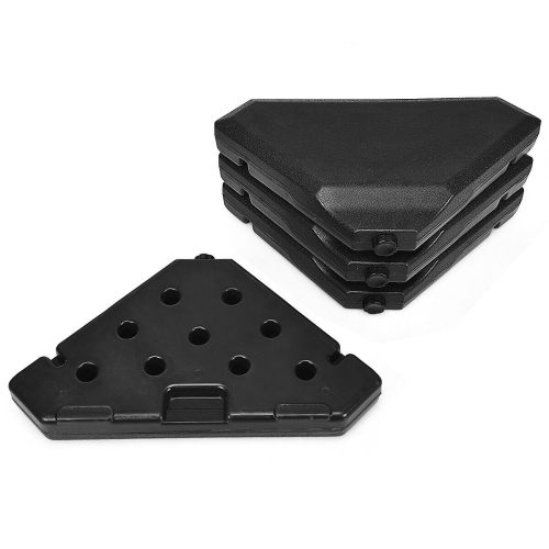 Gymax 4PCS Patio Cantilever Offset Umbrella Base Sand/Water Filled